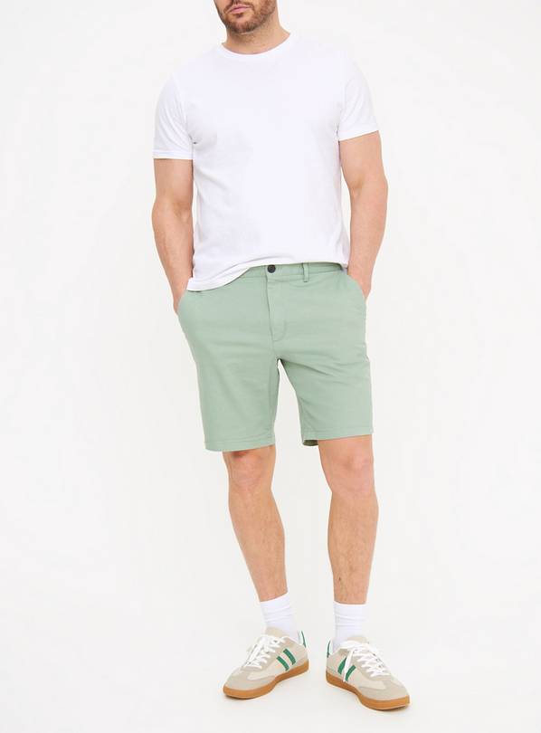 Light Green Core Chino Shorts 36